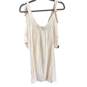 Alexis White Cold Shoulder Knee Length Dress XS